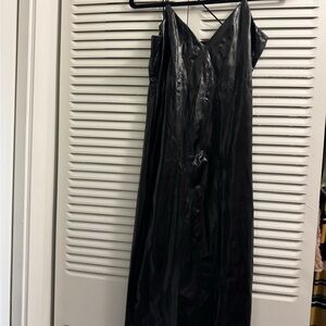 SHEIN Black V-Neck Dress